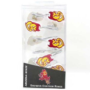 Arizona State Sun Devils 12 pc Shower Rings Hooks